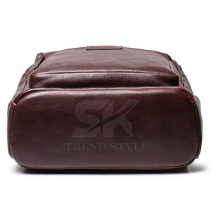 Servicio OEM, Diseño de Mochila de Cuero de un Solo Color, Logotipo Personalizado, Mochila de Cuero de un Solo Color para Viajes al Aire Libre - Product Image 4