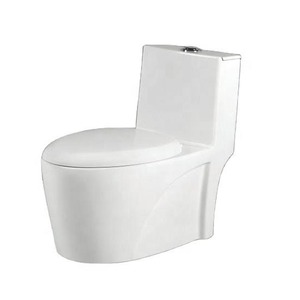 Nouveau Style américain moderne Wc salle de bain moderne 300mm sangle monté au sol en céramique siphonique chasse d'eau une pièce siège de toilette à bas prix - Product Image 4