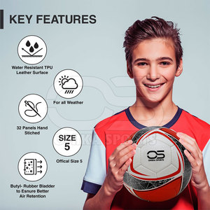 Balón de fútbol de alta resistencia para entrenamiento diario diseñado con costuras confiables y paneles suaves al tacto - Product Image 2