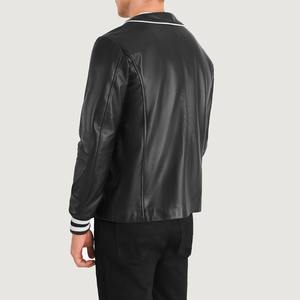 Slim Fit Adult Size <b>Men</b> Leather Varsity <b>Jackets</b> Warm Winter Customized Design <b>Long</b> Sleeves Button Closure <b>Men</b> Varsity <b>Jacket</b> - Product Image 3