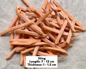 มันฝรั่งหวานแช่แข็งเนื้อสีเหลืองหั่นบางๆผักเวียดนามรูปร่างแบบกำหนดเองมีรากพืชเกรดอาหารที่สะอาด - Product Image 2