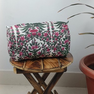 Juego de neceser acolchado de 3 bolsas, hermoso regalo de Navidad para madre, bolsa de maquillaje, bolsa de lavado acolchada, kit de afeitado - Product Image 4