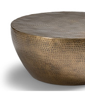 Table basse en métal aluminium conçue sur mesure Artisanat unique Couleur or Table intérieure décorative en métal design unique