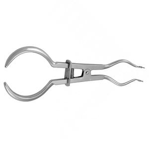 Pinces à barrage dentaire en caoutchouc, équipement dentaire, approuvées CE, alimentation manuelle, acier inoxydable, Narham Enterprises - Product Image 2