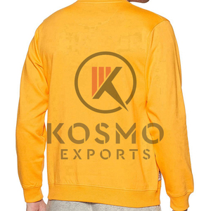 เสื้อสเวตเชิ้ตแฟชั่นแบบสวมหัวสีเหลืองล้วนเสื้อสเวตเชิ้ตโลโก้แบบกำหนดเอง - Product Image 3