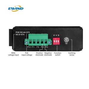 थोक 6 बंदरगाहों पूर्ण गीगाबिट औद्योगिक फाइबर स्विच 12 जीबीपीएस 1000 मीटर sfp पोर्ट पो औद्योगिक स्विच - Product Image 3