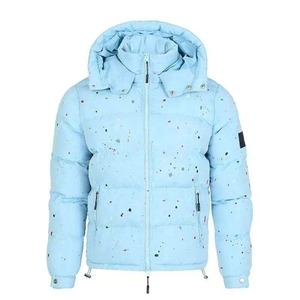 Chaquetas Acolchadas Impermeables, Gruesas, con Capucha, Resistentes al Viento, para Clima Frío, Invierno, Aire Libre, para Hombre, de Alta Calidad, con Logotipo Frontal - Product Image 1