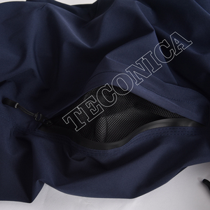Pantalones de esquí de nieve unisex azul marino impermeables a prueba de viento con bolsillos de carga con cremallera en la rodilla y parte inferior elástica - Product Image 5