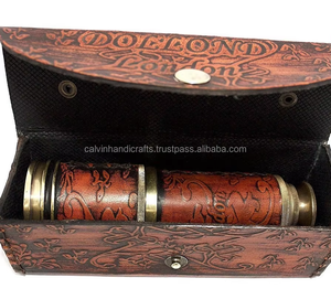 Chk Vintage Handmade Polished Wood Nautical Telescope 16" Spyglass Home Decor Christmas Diwali Halloween New Year Calvin - Product Image 5