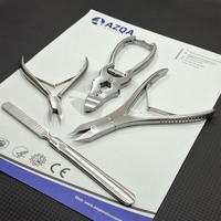 Ensemble de manucure et pédicure professionnel de haute qualité, outils durables en acier inoxydable, coupe-ongles pour les orteils, lime à ongles pour les pieds, ensemble de toilettage