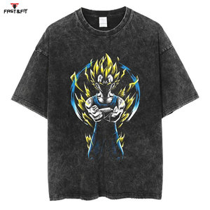 2025 camiseta de lavado ácido de alta calidad para hombres Fitness y ropa informal Camiseta cómoda para hombres - Product Image 3