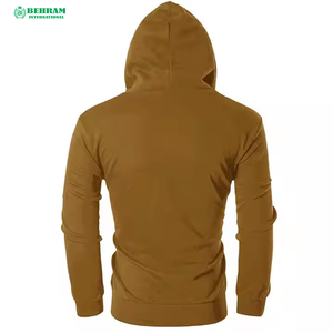 Sweat-shirts à capuche unisexes personnalisés de haute qualité, à manches longues, avec fermeture éclair, simples, décontractés, tendance, avec poches kangourou - Product Image 2