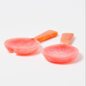 High Quality Handmade Resin <b>Salad</b> Serving <b>Spoon</b> and Fork Modern Designer Party Eco-Friendly Dishwasher Safe Set - Product Image 1