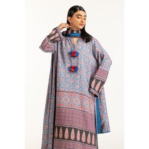 IUSTKSD-976 ชุดสูทผ้าไหมพิมพ์ลาย 3 ชิ้นสำหรับผู้หญิง - Product Image 4