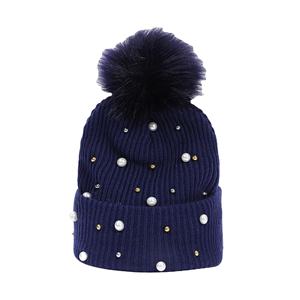 หมวกบีนนี่ไหมพรมผสมลายทางสีพื้นปักลายสำหรับผู้ใหญ่ ให้ความอบอุ่น เหมาะสำหรับฤดูหนาว เดินทาง ใช้ได้ทั้งชายและหญิง ปรับขนาดได้ สไตล์สตรีท - Product Image 3