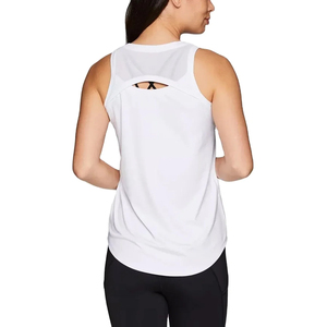Haute qualité femmes sans manches débardeurs séchage rapide respirant couleur personnalisée vêtements de sport avec dentelle décoration coton/Polyester - Product Image 4