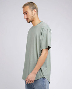 Alta calidad Heavyweight 340G 100% algodón de gran tamaño Drop Shoulder O-escote Camiseta de manga corta Camiseta transpirable personalizada - Product Image 4