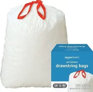 Bolsas de Basura para Cocina con Cordón, 13 Galones, Aroma Limpio y Fresco, 10% Material Reciclado Post-Consumo, 80 Unidades - Product Image 5