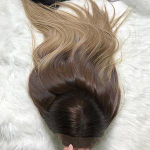 Peluca recta de Color degradado, peluca ondulada de pelo crudo vietnamita, peluca Frontal de encaje HD, extensión de pelo crudo, venta completa de Vietnam, vendedor de cabello - Product Image 6