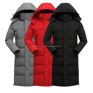 Chaqueta acolchada de algodón con logotipo personalizado frontal transpirable otoño con capucha talla grande para hombre al por mayor ropa de abrigo para exteriores - Product Image 4