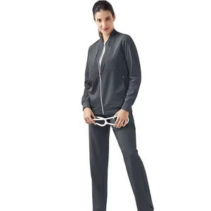 Chaqueta Médica Unisex de Tela de Lana Peinada con Cremallera, Transpirable, de Secado Rápido, Cómoda para Verano, Personalizable en Color y Logotipo - Product Image 4