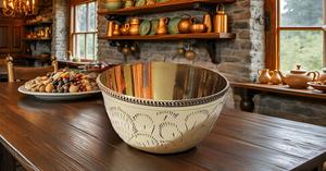 Handmade Medium Size Brass Mixing Bowl Polished for Kitchen Serving & <b>Decorative</b> Purpose for Salad <b>Egg</b> Candy Display - Product Image 6