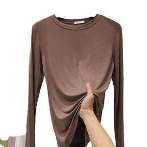 Camiseta de Moda para Mujer, Color Sólido, Diseño Casual, Precio Económico, Venta al Por Mayor, Orientada a la Exportación, Alta Calidad, 100% - Product Image 2