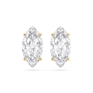 5.00 CT F/VS Marquise Cut Lab Grown Diamond Stud <b>Earrings</b> Four Prong Set in <b>925</b> Sterling <b>Silver</b> Unisex - Product Image 6