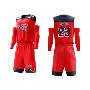 Vêtement de basket-ball personnalisé en gros d'usine, respirant, imprimé, à séchage rapide, veste d'été - Product Image 3