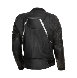 Produits les plus populaires Veste de moto en cuir véritable personnalisée pour hommes Fabrication professionnelle de vestes de moto de qualité supérieure - Product Image 2