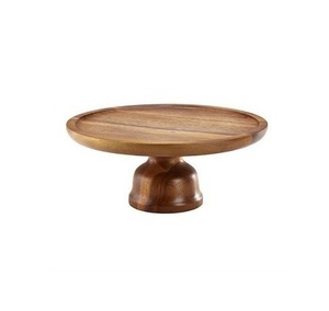 <b>Vintage</b> Style Round Wooden <b>Cake</b> <b>Stand</b> Handmade Natural Finish <b>Vintage</b> Style Tabletop Decoration Natural Color Wooden <b>Cake</b> <b>Stand</b> - Product Image 3