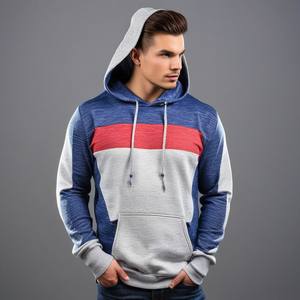 Wholesale XL Oversized Full Zip Hoodie <b>Cute</b> Puff Design Customizable Zipper Collar Long Print Plus Size Clothing Bangladesh - Product Image 5