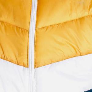 TOP SHOW invierno amarillo y verde medio reversible desgastado sucio lavado bordado estrella personalizada recortada chaqueta acolchada para hombres - Product Image 6
