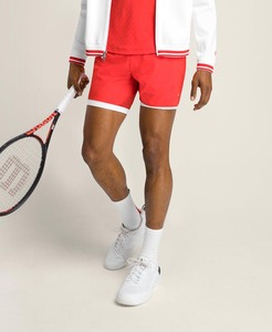 Short de tennis décontracté personnalisé couleur unie conçu avec logo séchage rapide respirant en plein air gym jogging short de sport unisexe poches - Product Image 1