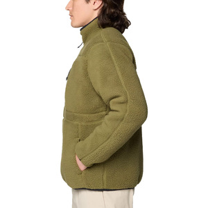 Veste coupe-vent à capuche en polaire douce pour homme, chaude, respirante, entièrement zippée, décontractée, pour les voyages en plein air, la randonnée, l'hiver, avec doublure en coton - Product Image 3