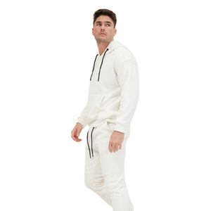 Pull à capuche décontracté pour hommes, tissu polaire d'hiver en coton et polyester, logo personnalisé, pulls à capuche thermiques - Product Image 4