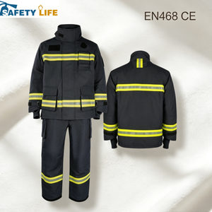 Uniformes de Bombero Amarillos y Grises, Cómodos, Elásticos, Resistentes a la Abrasión, Tallas L a XXXXXL, Suministro Confiable de Fábrica, Económicos - Product Image 4