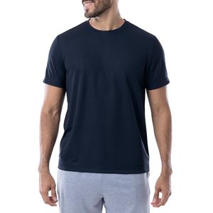 T-shirt à manches courtes en polyester et coton mélangé pour homme, couleur unie, coupe régulière, hauts décontractés imprimés personnalisables, 200g, Offre Spéciale - Product Image 1