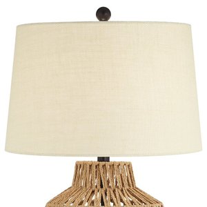 Handmade Rustic Nordic Seagrass Table <b>Lamp</b> Loose Weave Straw with <b>Shade</b> for Home Decoration - Product Image 4