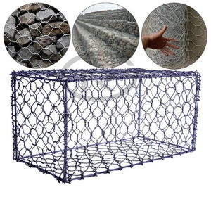 Gabion hexagonal en treillis métallique pour contrôle des inondations et murs en pierre, 2x1x1m, rempli de pierres, galvanisé - Product Image 6