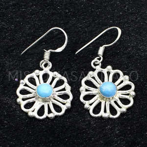 Wholesale Turquoise Gemstone <b>Fashion</b> <b>Chandelier</b> <b>Earrings</b> - Product Image 4
