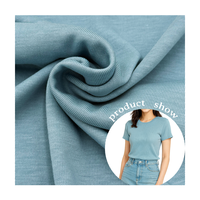 Tissu jersey simple en rayonne/coton au design tendance pour les vêtements de sport et de yoga