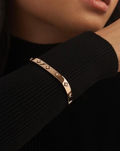 Brazalete de Diamantes Bunchberry Asequible, 0.36 Ct, Diamante Natural, Color G-H, Claridad VS-SI, Oro Sólido de 14K, Lujoso para Mujer - Product Image 3