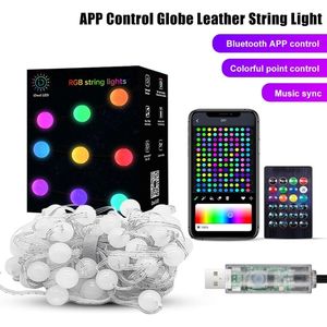 Luci a sfera RGB 33FT USB LED luci a bolle, App e telecomando, impermeabile, sincronizzazione musicale, per regolazioni progettuali su misura - Product Image 2