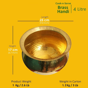 Ustensiles finis en laiton Hand-i pour la cuisson des aliments Ustensiles en laiton de taille moyenne pour la cuisson Ustensiles en laiton pour la cuisine - Product Image 6