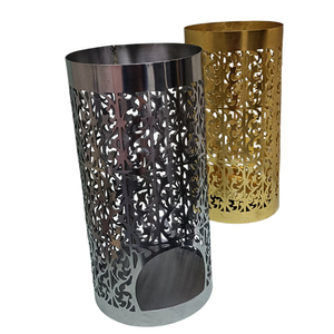 Soporte de vela de mesa con recorte de Metal dorado elegante, portavelas de alta calidad para decoración del hogar, fiesta de boda para cumpleaños - Product Image 4