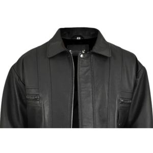 Chaqueta de Invierno de Piel de Oveja Genuina Original para Hombre, Cuello Alto, Logotipo Frontal, Impermeable, Resistente al Viento, Último Diseño OEM de Alta Calidad Personalizado - Product Image 3