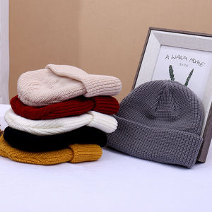 Gorro de pescador tejido de algodón Jacquard, diseño de puño corto para hombres y mujeres, logotipo de etiqueta privada personalizado al por mayor - Product Image 3