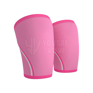 Prix de gros 100% polyester haltérophilie genouillères pour hommes bandage genouillère manches musculation genouillères - Product Image 4