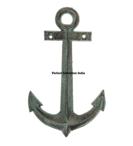 Grande ancre de bateau en métal aluminium Décoration murale nautique pour bateau Conception d'ancre élégante pour la décoration intérieure nautique - Product Image 1